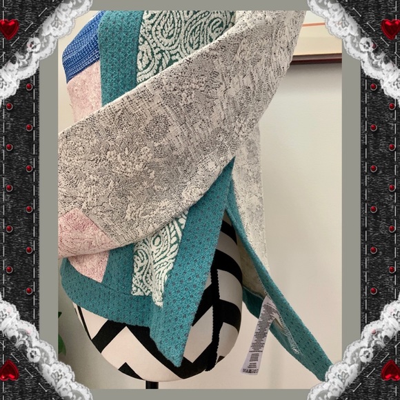 Anthropologie Multiple Pattern Side Split Top - Picture 5 of 7